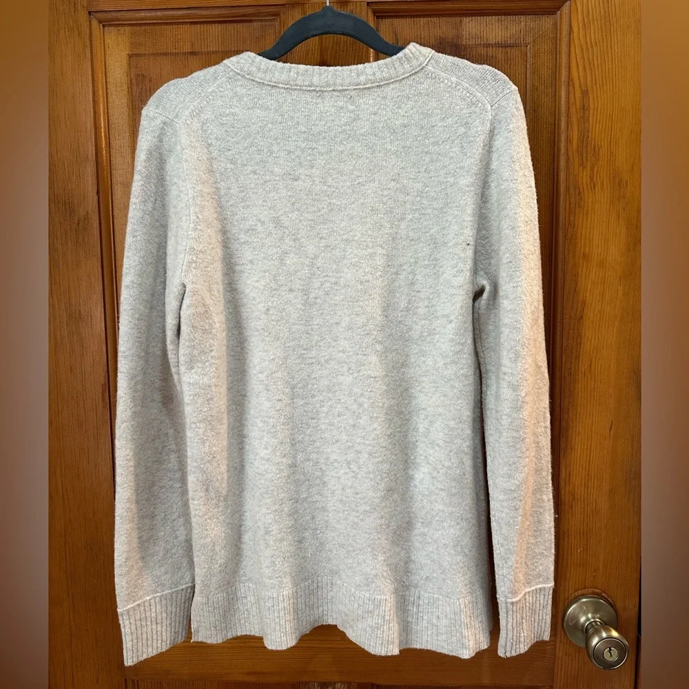 J. Crew Factory Crewneck Sweater in Extra Soft Yarn - Oatmeal, Small - Picture 3 of 5